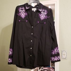 Womans button up blouse